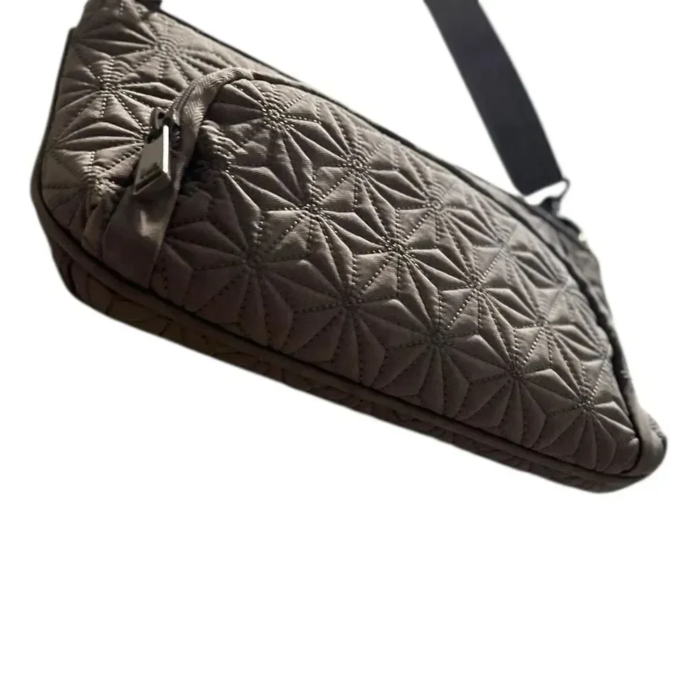 Lug Flyer Quilted Crossbody Bag in Slate Gray